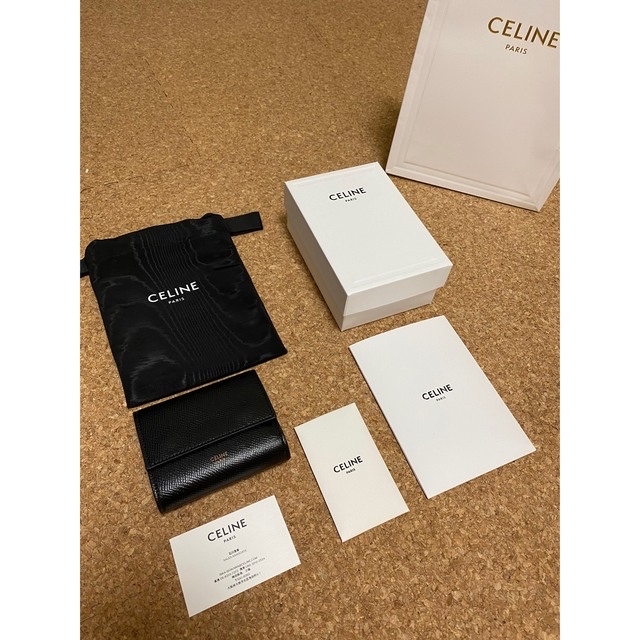 CEFINE(セフィーヌ)のCELINE スモール トリフォールドウォレット / グレインドカーフスキン レディースのファッション小物(財布)の商品写真