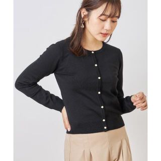 トッコ(tocco)の【新品未使用】tocco closet■フラワー釦シンプルカーディガンクラネス (カーディガン)