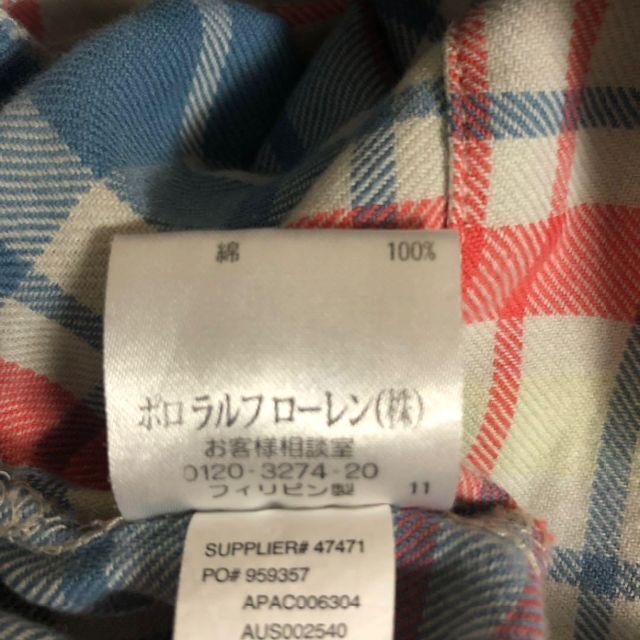 POLO RALPH LAUREN(ポロラルフローレン)の【人気】ポロジーンズカンパニー シャツワンピース　チェック レディースのワンピース(ひざ丈ワンピース)の商品写真