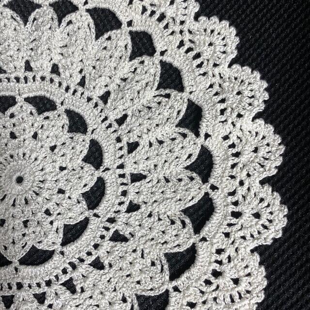 レース編みドイリー❁⃘*.゚28cm【シルバーラメ】 レース編みドイリー❁⃘*.゜〖シルバーラメ〗20cm