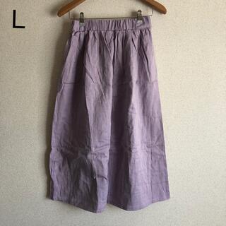 iikigokochi スカート パープル Lサイズ(ロングスカート)