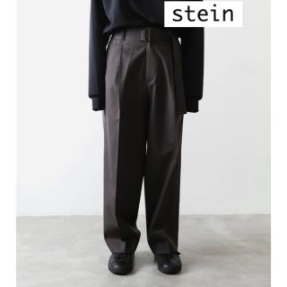 シュタイン(stein)のstein BELTED WIDE STRAIGHT TROUSERS 21AW(スラックス)