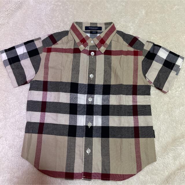 BURBERRY(バーバリー)のバーバリー　半袖　チェックシャツ　100㎝ キッズ/ベビー/マタニティのキッズ服男の子用(90cm~)(Tシャツ/カットソー)の商品写真