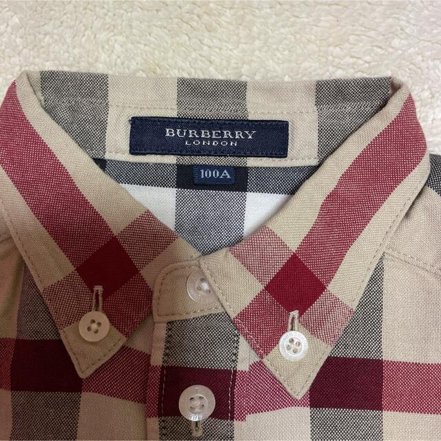 BURBERRY(バーバリー)のバーバリー　半袖　チェックシャツ　100㎝ キッズ/ベビー/マタニティのキッズ服男の子用(90cm~)(Tシャツ/カットソー)の商品写真