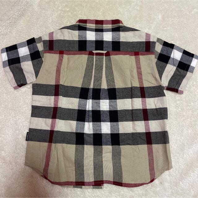 BURBERRY(バーバリー)のバーバリー　半袖　チェックシャツ　100㎝ キッズ/ベビー/マタニティのキッズ服男の子用(90cm~)(Tシャツ/カットソー)の商品写真