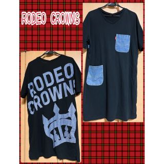 ロデオクラウンズ(RODEO CROWNS)のロデオクラウン⭐︎Tシャツワンピース⭐︎フリー(ミニワンピース)