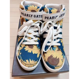 PEARLY GATES - PEARY GATESひまわりゴルフシューズ23.5の通販|ラクマ