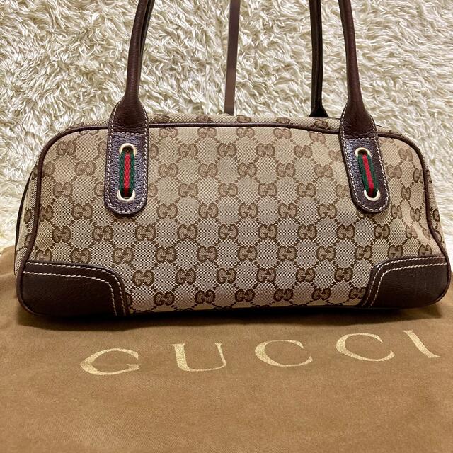 美品】 GUCCI グッチ トートバッグ シェリーライン GGキャンバス-