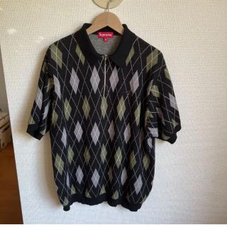 シュプリーム(Supreme)のsupreme argyle knit polo XL 堀米悠斗着(ポロシャツ)