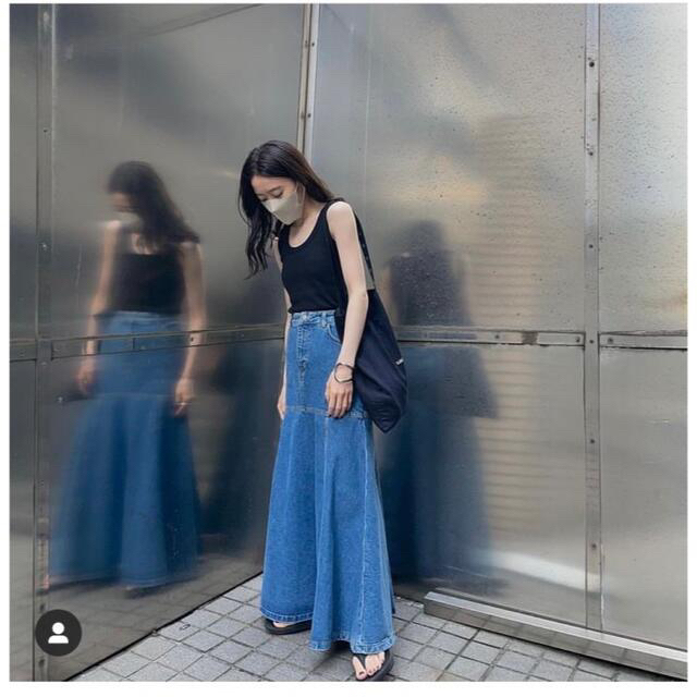 ZARA デニムマキシスカート　XL 希少サイズ