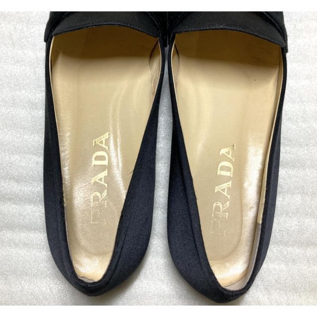 PRADA プラダ ローファー  フラット 37 23.5〜24㎝ ブラック