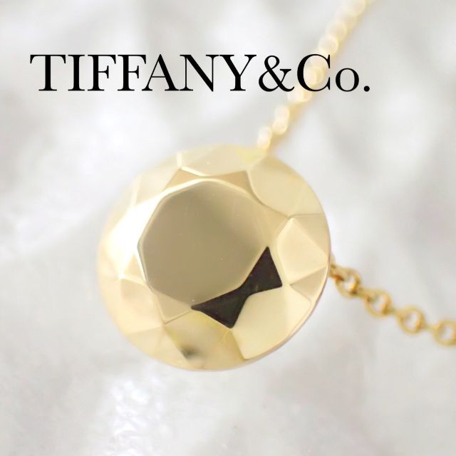 Tiffany & Co.(ティファニー)のティファニー TIFFANY K18YG ファセットカット ネックレス レディースのアクセサリー(ネックレス)の商品写真