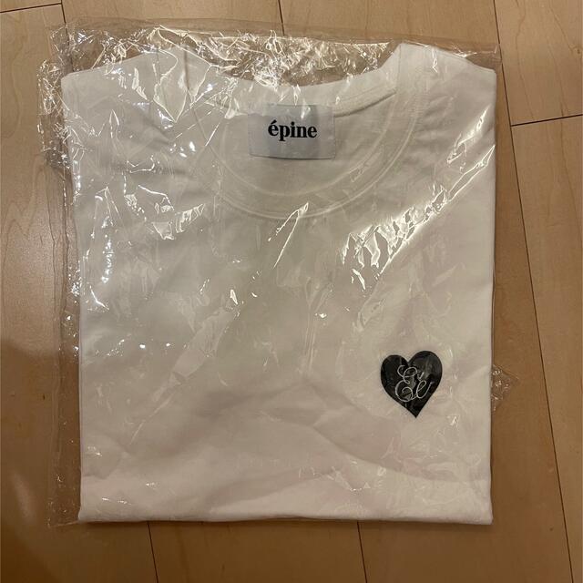 épine(エピヌ)のepine エピヌ  Eé tee black heart Tシャツ レディースのトップス(Tシャツ(半袖/袖なし))の商品写真