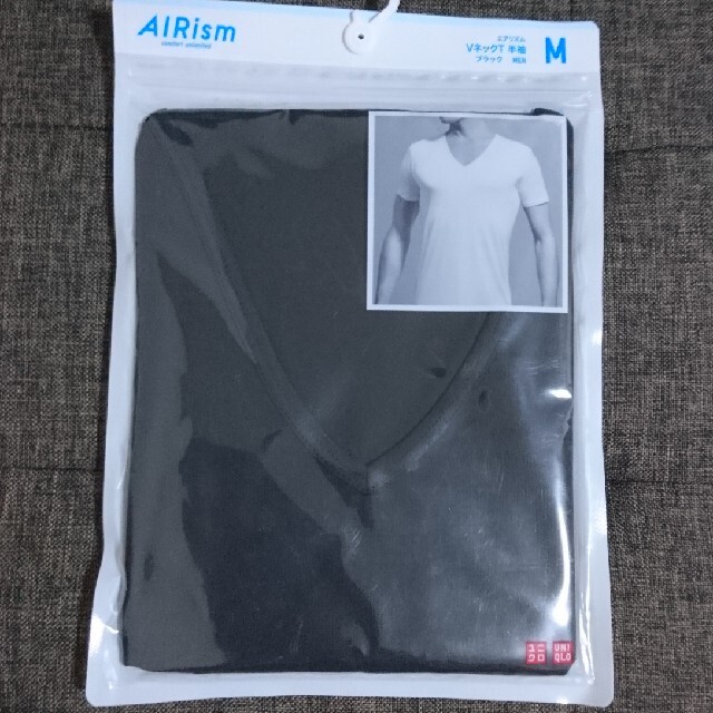 UNIQLO(ユニクロ)のエアリズム 半袖VネックTシャツ2枚セット メンズのトップス(Tシャツ/カットソー(半袖/袖なし))の商品写真