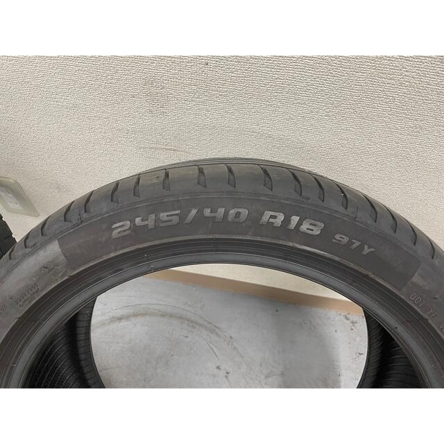 ピレリ⭐︎245/40R18⭐︎バリ山⭐︎2本セット⭐︎ 自動車/バイクの自動車(タイヤ)の商品写真