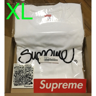 シュプリーム(Supreme)のsupreme Handstyle Tee White XL ハンドスタイル(Tシャツ/カットソー(半袖/袖なし))