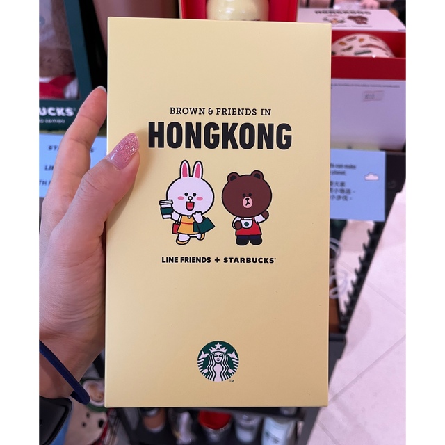 Starbucks Coffee(スターバックスコーヒー)の【海外スタバ限定】LINEフレンズ　コニー&ブラウン　香港タンブラー インテリア/住まい/日用品のキッチン/食器(タンブラー)の商品写真