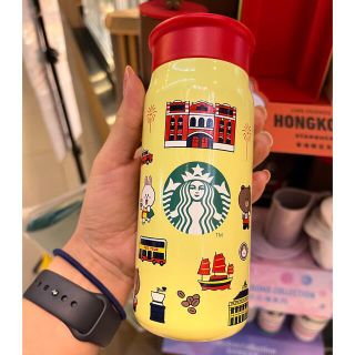 スターバックスコーヒー(Starbucks Coffee)の【海外スタバ限定】LINEフレンズ　コニー&ブラウン　香港タンブラー(タンブラー)