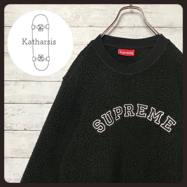 Supreme - 【即完売モデル】シュプリーム アーチロゴ ボアフリーススウェットの通販 by 古着屋katharsis ｜シュプリームならラクマ