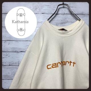 carhartt - 【希少カラー】carhartt wip 刺繍ロゴ　ホワイトベージュ　スウェット