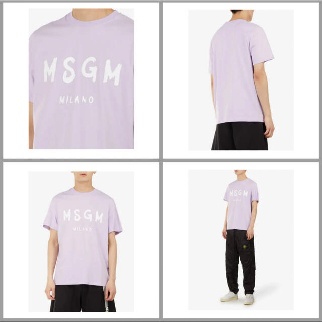 〈新品〉MSGM Tシャツ　パープル　ミラノロゴ　milano 薄紫 1
