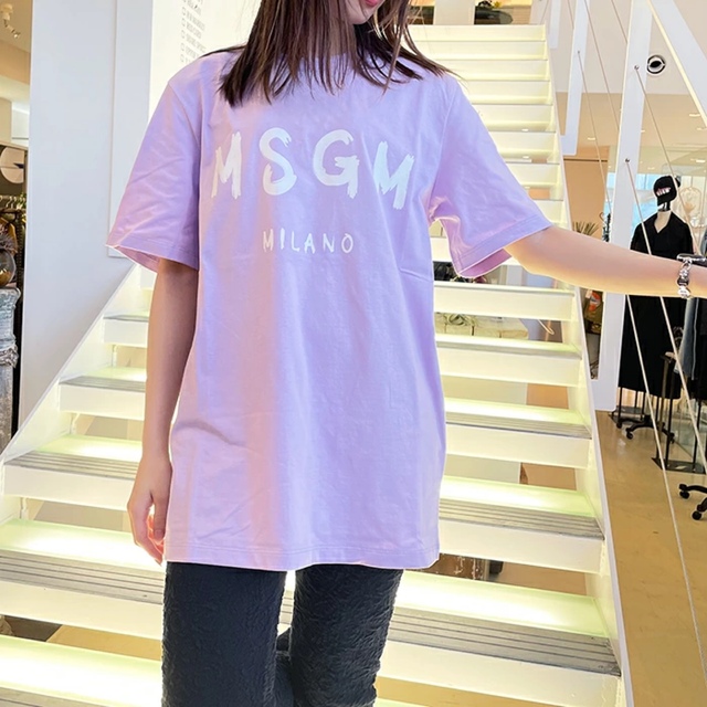 〈新品〉MSGM Tシャツ　パープル　ミラノロゴ　milano 薄紫 6