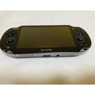 プレイステーションヴィータ(PlayStation Vita)のPS Vita PCH-1100クリスタルブラック 動作良好(家庭用ゲーム機本体)