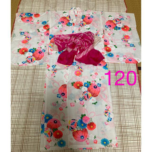 美品❣️ 女の子　浴衣　120 古典柄　 キッズ/ベビー/マタニティのキッズ服女の子用(90cm~)(甚平/浴衣)の商品写真