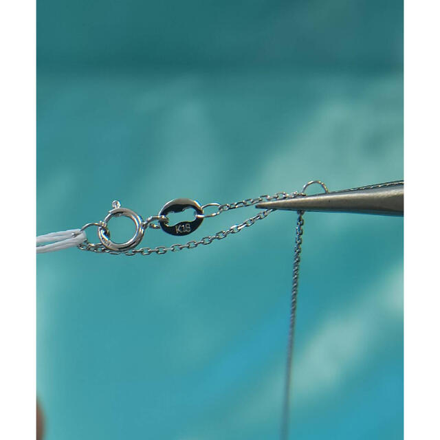 K18WG 南洋真珠　ホワイトパール　ダイヤモンド　ネックレス
