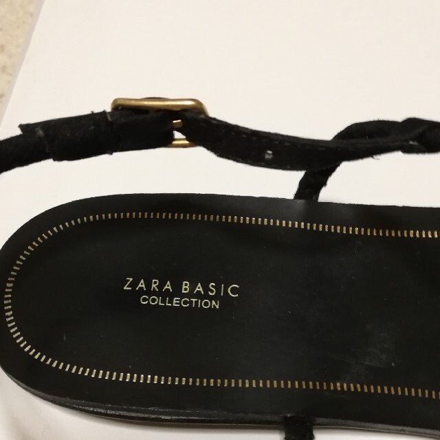 ZARA(ザラ)のZARA サンダル　23センチ　ブラック レディースの靴/シューズ(サンダル)の商品写真