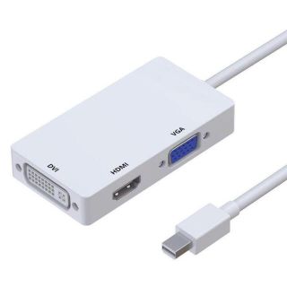 Mac Surfacepro 3in1変換アダプター HDMI VGA DVI(PC周辺機器)