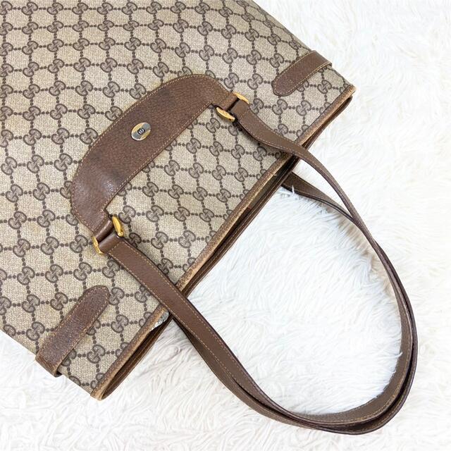 Gucci - オールドグッチ アクセコ トートバッグ GG インターロッキング