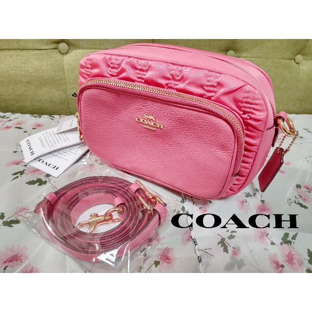 直営通販通販サイト  人気 ピンク ハンドバッグ 【新品】COACH/コーチ ハンドバッグ