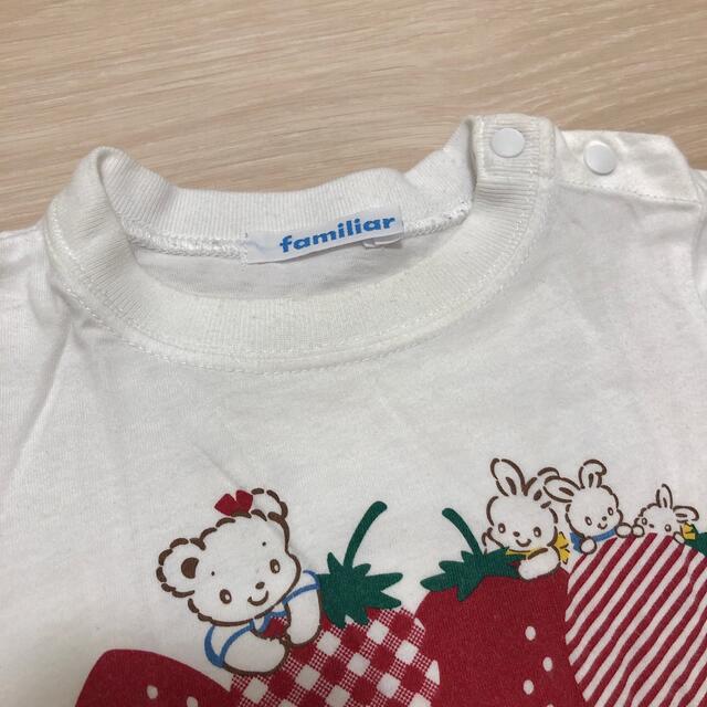 familiar(ファミリア)のファミリア　おはなしTシャツ　80 キッズ/ベビー/マタニティのベビー服(~85cm)(Ｔシャツ)の商品写真