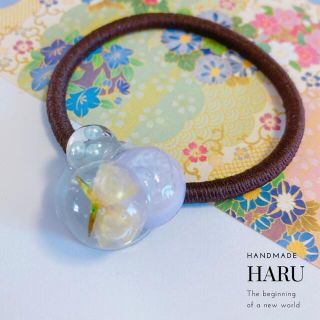 【売り切れました】🫧🌷♡ヌーディなお花畑ヘアゴム♡【金属アレルギー対応】(ヘアアクセサリー)