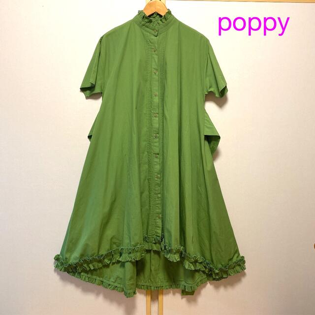 poppy   マーガレットロングワンピース　　美品