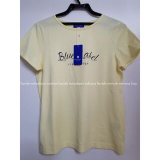BLUE LABEL CRESTBRIDGE - 新品タグ付き　ブルーレーベルクレストブリッジ　　イエロー　ロゴ　Tシャツ