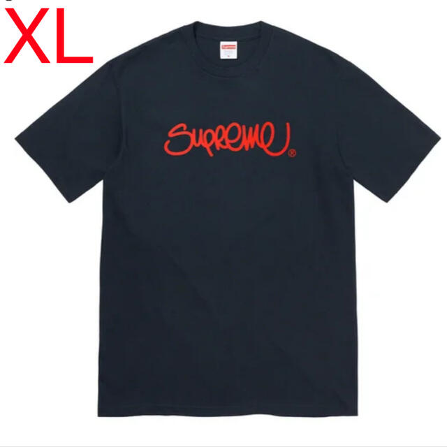 Supreme(シュプリーム)のsupreme handstyle tee ネイビー　XL メンズのトップス(Tシャツ/カットソー(半袖/袖なし))の商品写真
