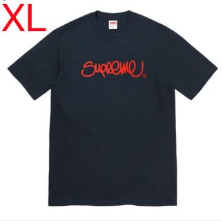 シュプリーム(Supreme)のsupreme handstyle tee ネイビー　XL(Tシャツ/カットソー(半袖/袖なし))