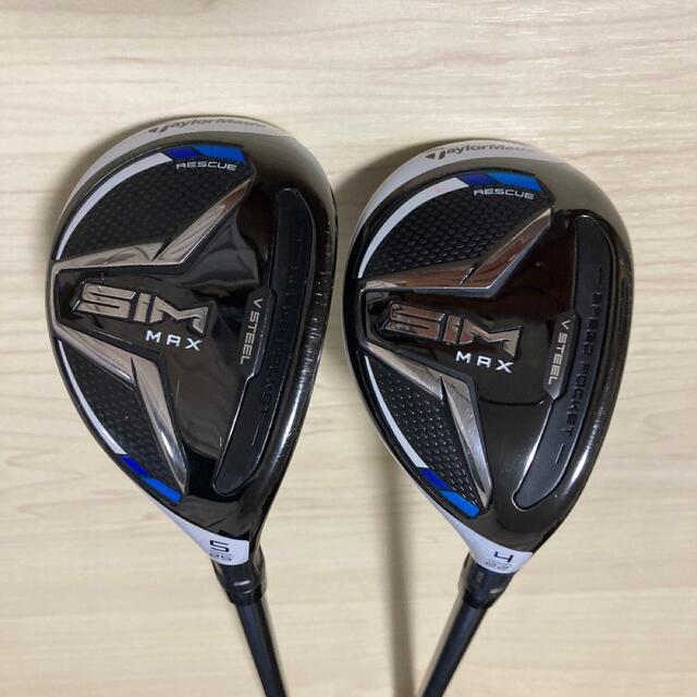 TaylorMade(テーラーメイド)のSIM MAX シムマックス レスキュー 4U 5U 2本セット 純正シャフト スポーツ/アウトドアのゴルフ(クラブ)の商品写真