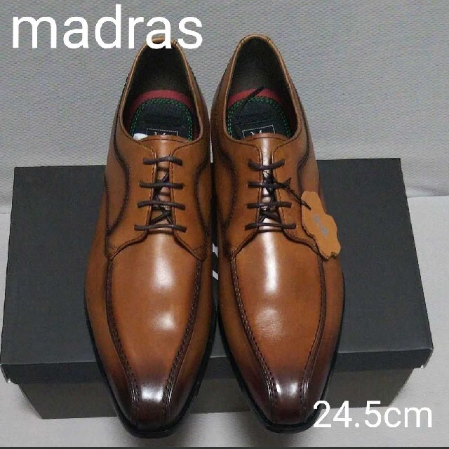 【予約中！】 madras - ライトブラウン 新品18700円☆madrasマドラスMDL革靴ビジネスシューズ ドレス+ビジネス