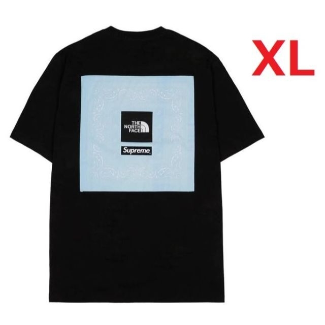 Supreme(シュプリーム)のSupreme The North Face Bandana Tee Black メンズのトップス(Tシャツ/カットソー(半袖/袖なし))の商品写真