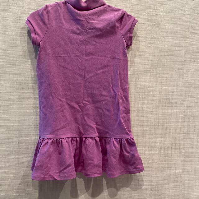 POLO RALPH LAUREN(ポロラルフローレン)のラルフローレン　紫　ワンピ　110 キッズ/ベビー/マタニティのキッズ服女の子用(90cm~)(ワンピース)の商品写真