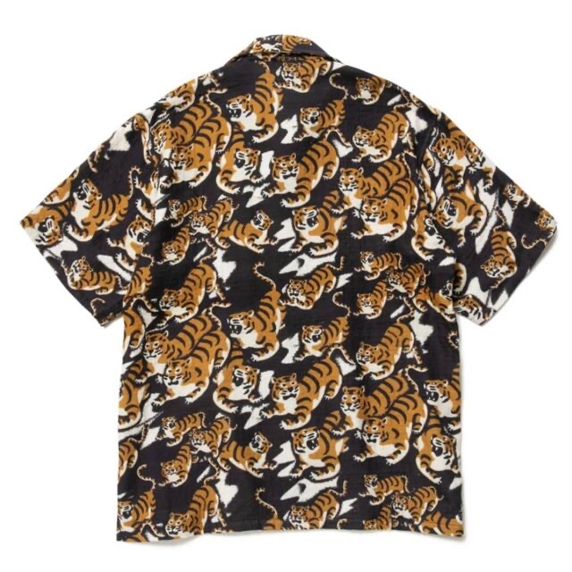 TIGER GAUZE ALOHA SHIRT XL