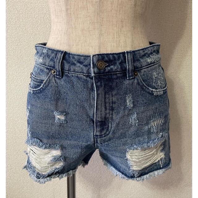 MICHAEL KORS ダメージ カットオフ デニム ショートパンツ