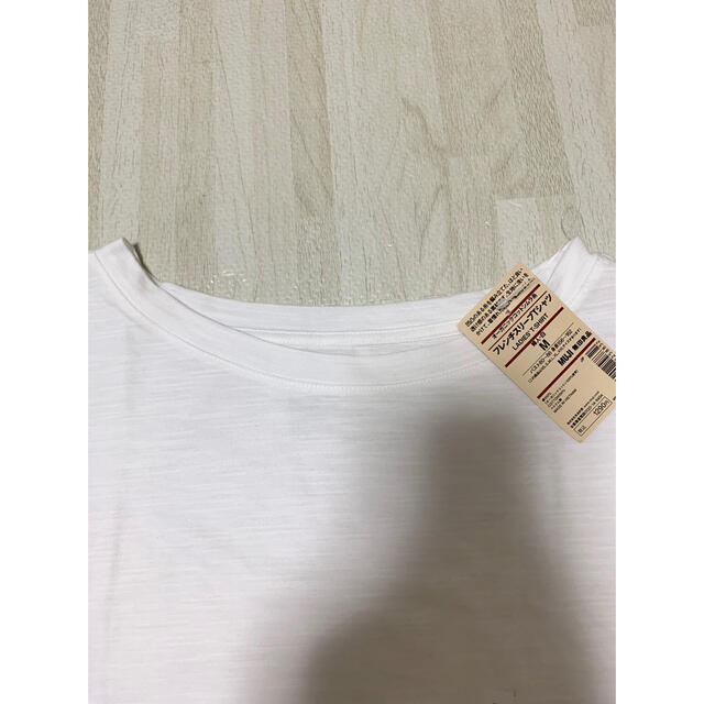 MUJI (無印良品)(ムジルシリョウヒン)の未使用！無印良品♡フレンチスリーブ白Tシャツ レディースのトップス(Tシャツ(半袖/袖なし))の商品写真