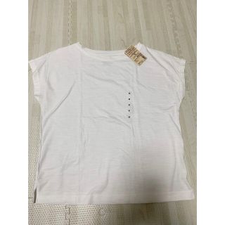 ムジルシリョウヒン(MUJI (無印良品))の未使用！無印良品♡フレンチスリーブ白Tシャツ(Tシャツ(半袖/袖なし))