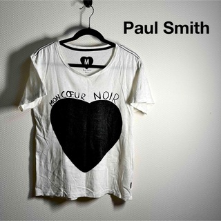 ポールスミス(Paul Smith)のポールスミス ジーンズ ハート Tシャツ ホワイト Mサイズ(Tシャツ/カットソー(半袖/袖なし))