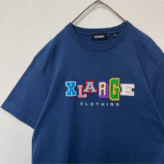 XLARGE - 【最高デザイン】XLARGE センター立体刺繍ロゴ入りtシャツ マルチロゴ M