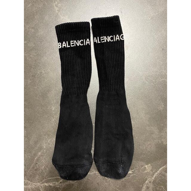 Balenciaga ロゴソックス プリントスポンジ　ブラック＆ホワイト